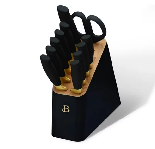 Beautiful by Drew Barrymore knife set with block