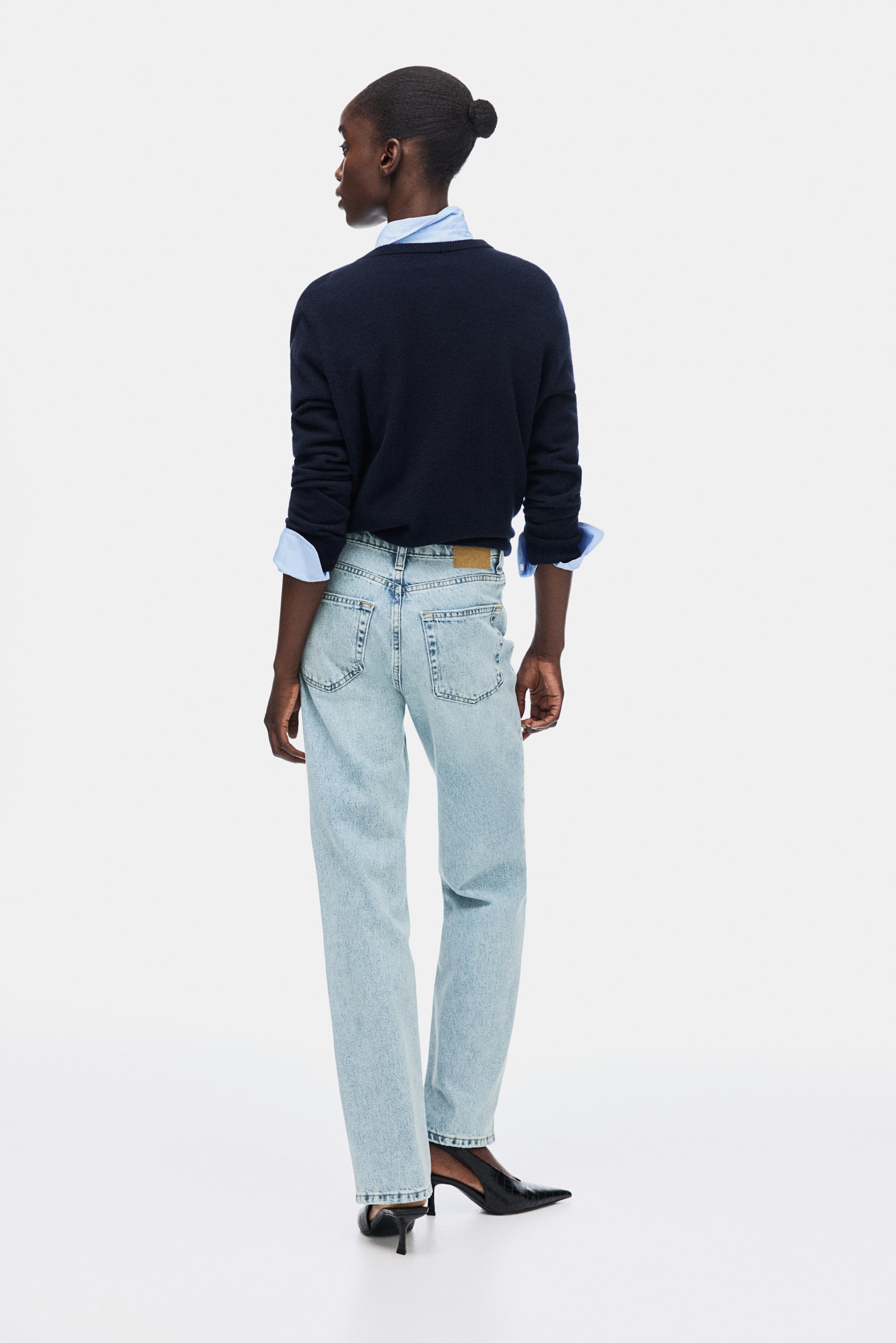 straight high jeans
