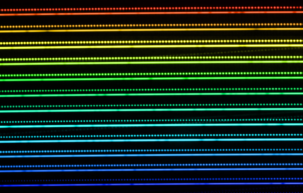 Laser Frequency Comb in Action