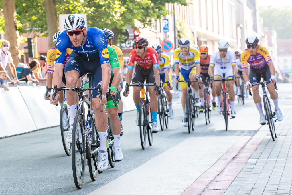 Belgian Tim Declercq of Deceuninck QuickStep pictured in action during the Natourcriterium Roeselare cycling race Tuesday 20 July 2021 in Roeselare The contest is a part of the traditional criteriums local races in which mainly cyclists who rode the Tour de France compete BELGA PHOTO KURT DESPLENTER Photo by KURT DESPLENTERBELGA MAGAFP via Getty Images
