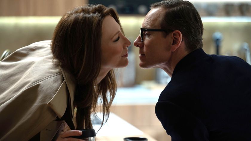 Cate Blanchett and Michael Fassbender in &quot;Black Bag&quot; (2025).