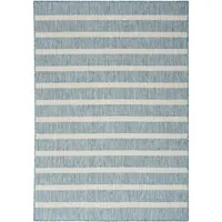 Nourison Positano Modern Stripes Flatweave Outdoor Rug