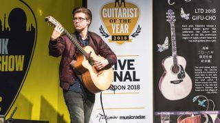 Acoustic Guitarist of the Year 2018 winner Alexandr Misko performing live at the UK Guitar Show