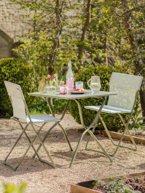 Small Garden Table and Two Chairs Set