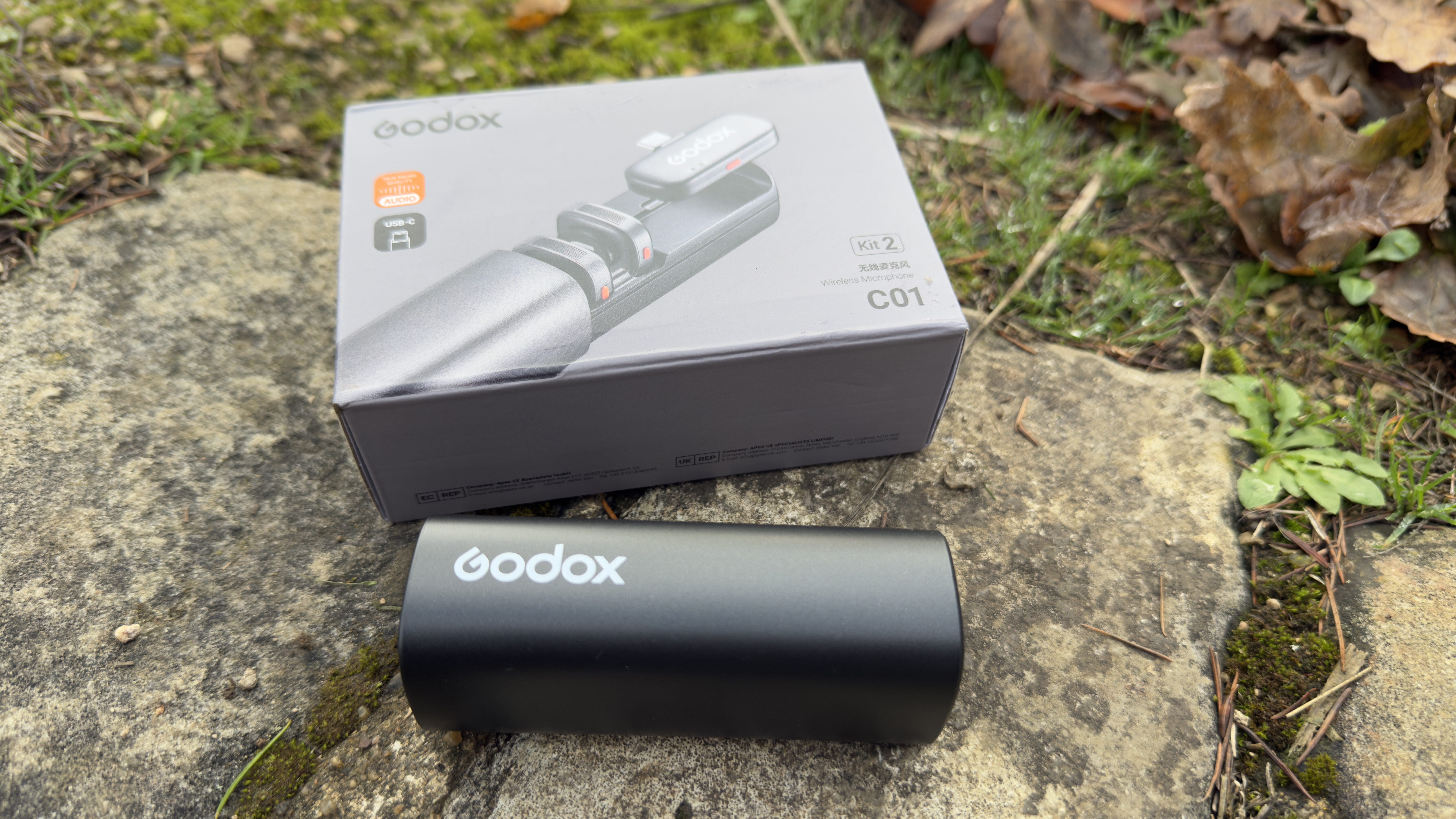 Shot of the carry case in closed position. The mics and transmitter are stored safely inside it.