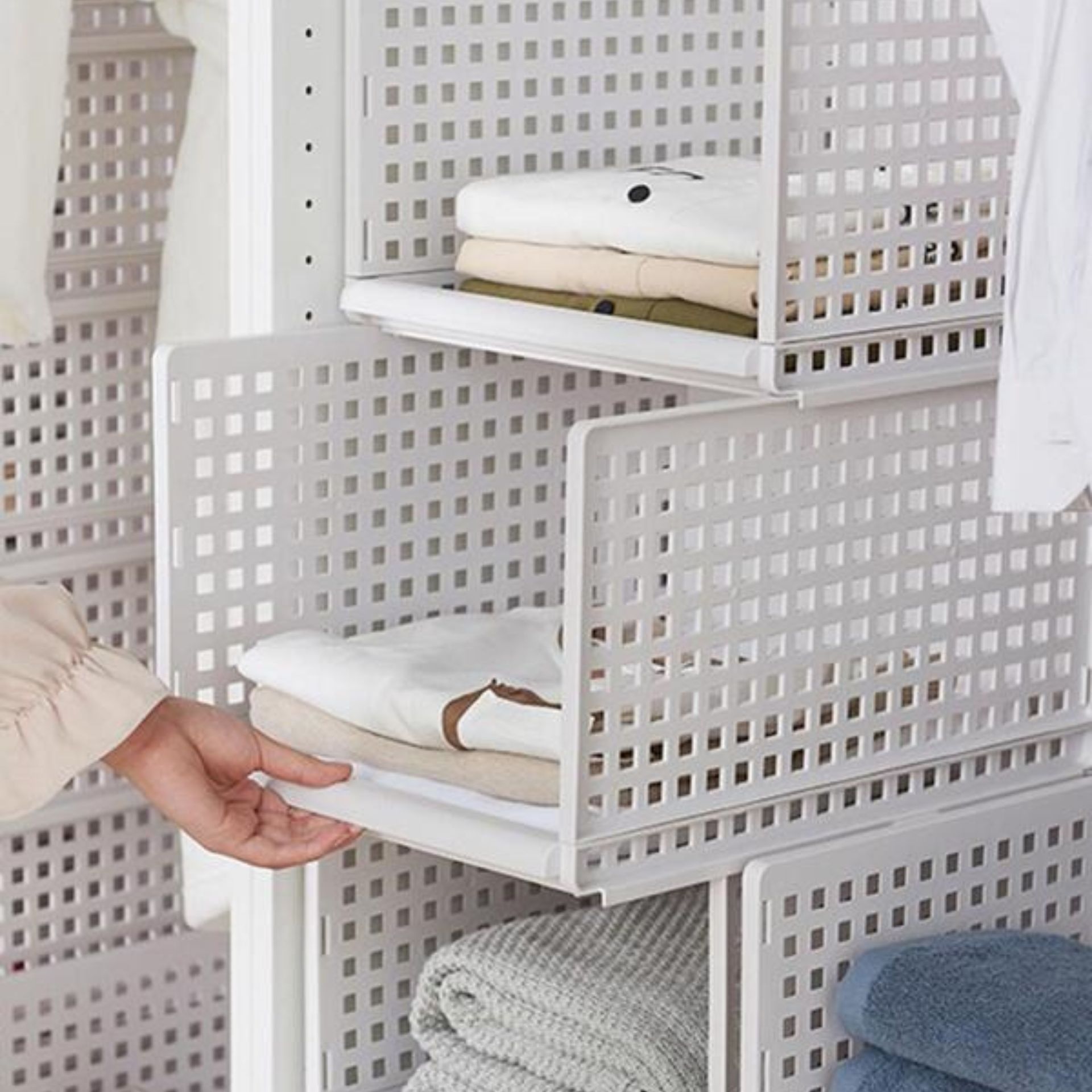 Rak penyimpanan plastik