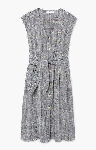 zara check dress