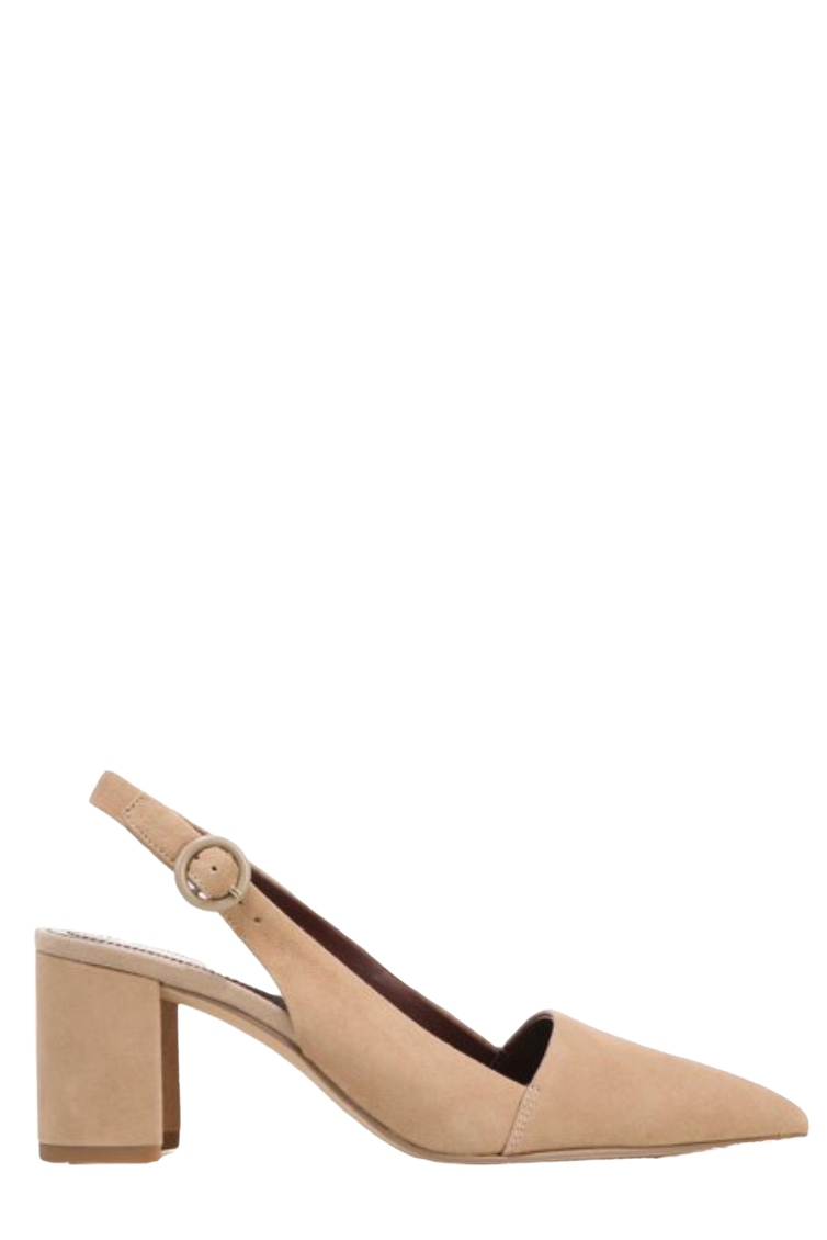 Franco Sarto Womens Trista Suede Slip on Slingback Heels