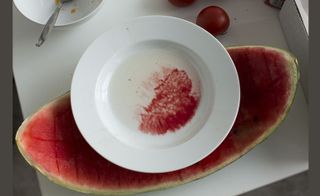 water melon still life, by Wolfgang Tillmans, 2011