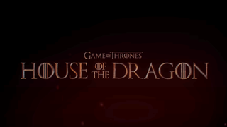 House of the Dragon logo title card screenshot from trailer