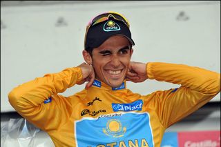 Alberto Contador (Tinkoff) on stage 20 of the Vuelta a España (Watson)