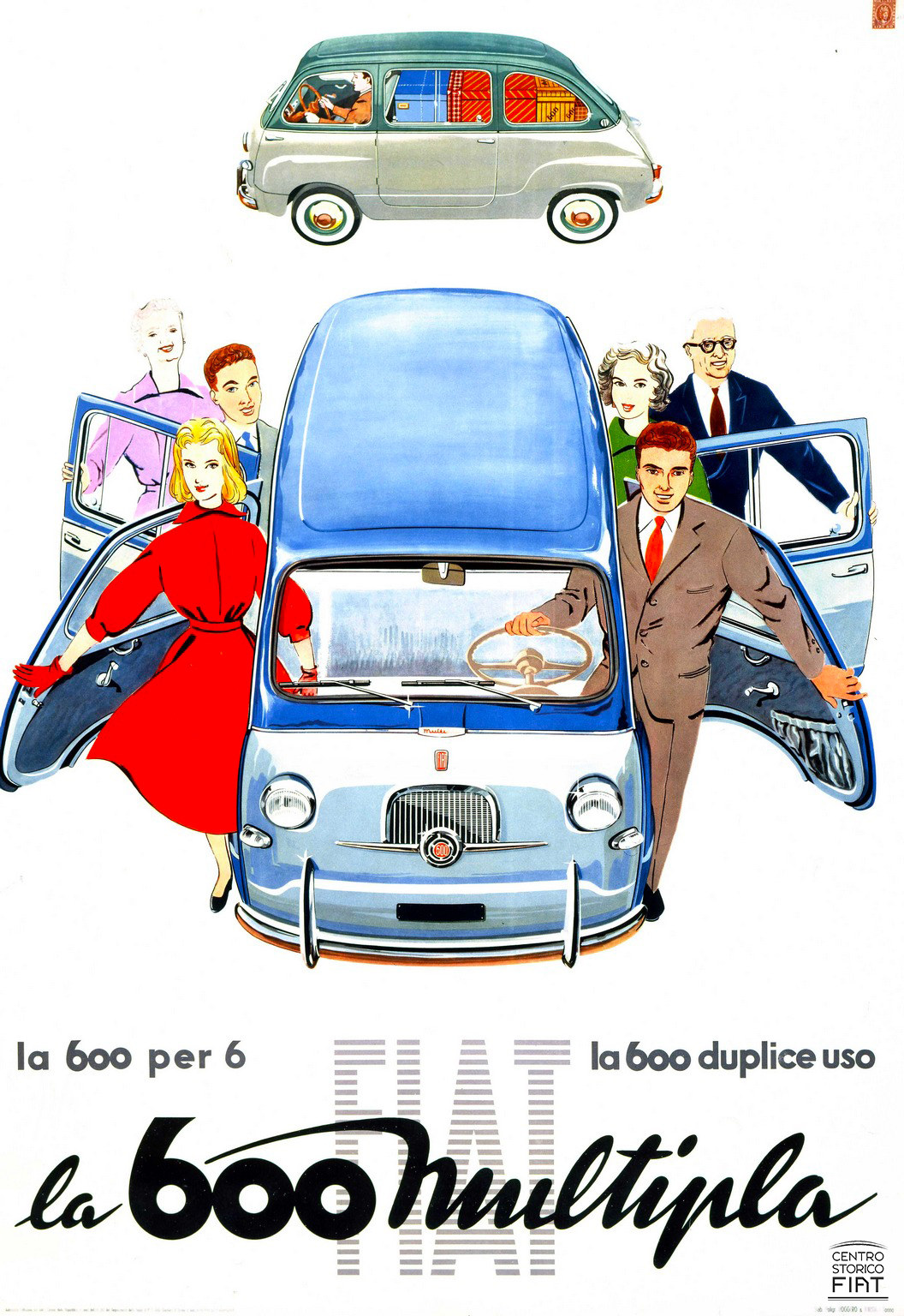 The original 1957 Fiat 600 Multipla