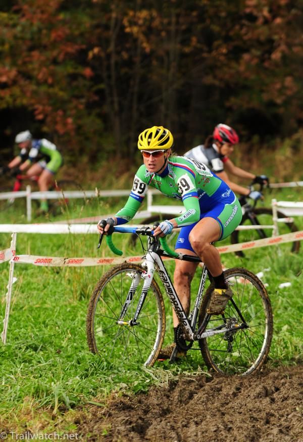 Rebecca Wellons (Quad Cycles) rode brilliantly early but could not hold the pace.