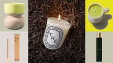 A grid of tea scented home fragrance