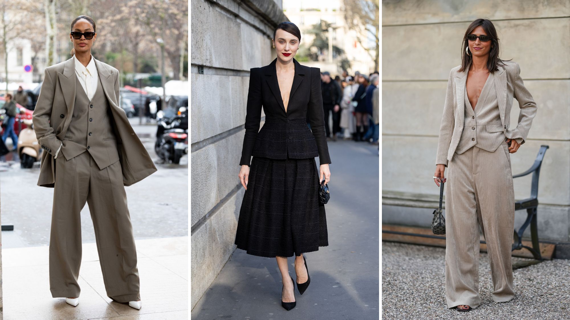 three street style stars wearing the best tailoring brands