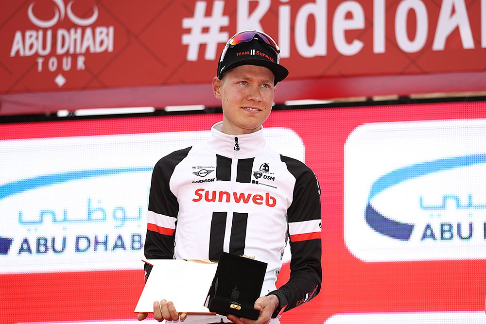 Wilco Kelderman (Sunweb) on the podium