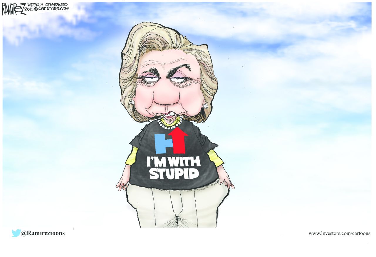 Political cartoon U.S. Hillary Clinton 2016