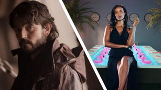 Diego Luna in Andor next to the Love Island host 