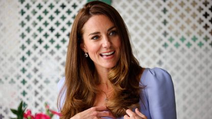 Catherine, Duchess of Cambridge meets with a group of parents