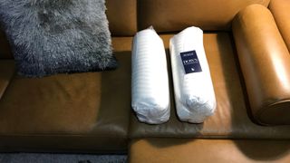 Beckham Hotel Collection pillows compressed