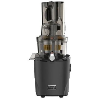 A black Kuvings Whole Slow Juicer REVO830 on a white background