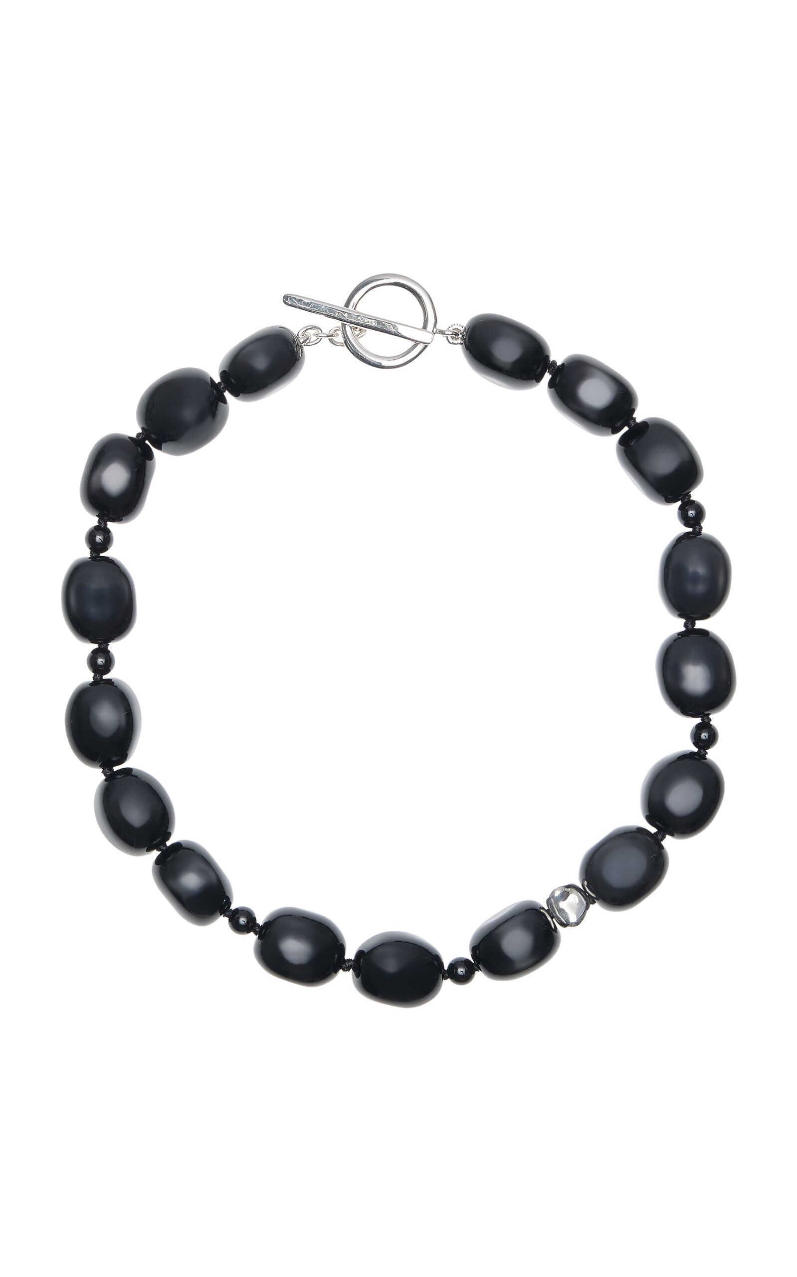 Dara Sterling Silver Onyx Necklace