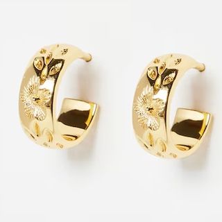 Oliver Bonas Floral Earrings