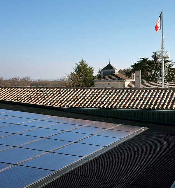 Ch&amp;acirc;teau Montrose's eco-friendly measures include solar panels