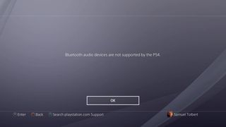 Bluetooth Audio Devices Are Not Supported Ps