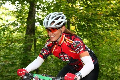 A women at the Crank the Shield