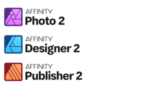 The logos of the Affinity product suite