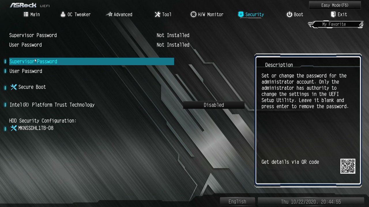 ASRock Z490M Pro4 BIOS