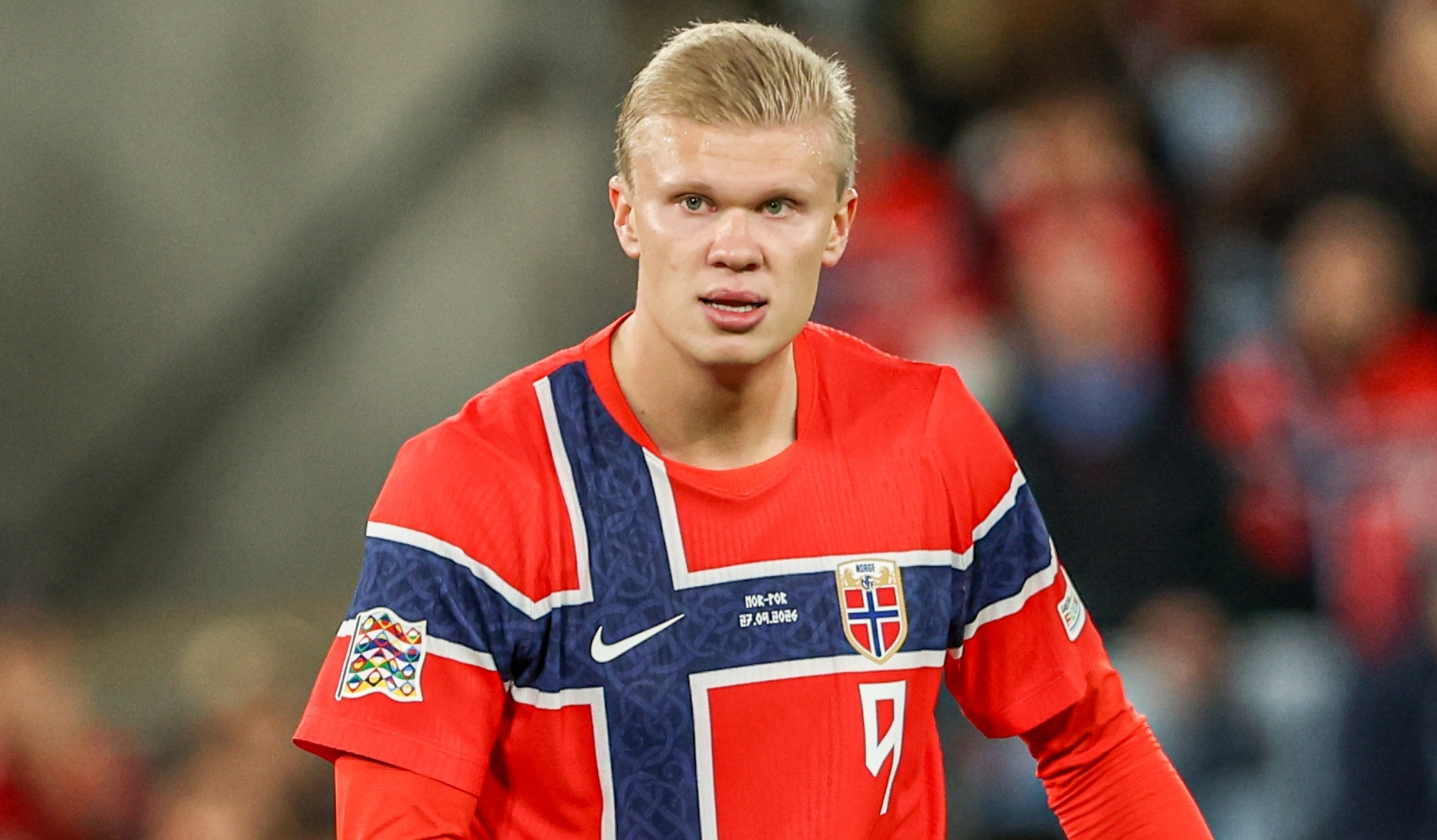 Erling Braut Haaland (Norway) seen during UEFA Nations League 2026 football match between Norway vs Portugal at Ullevaal Stadion (Oslo).Final Score: Norway 1:2 Portugal