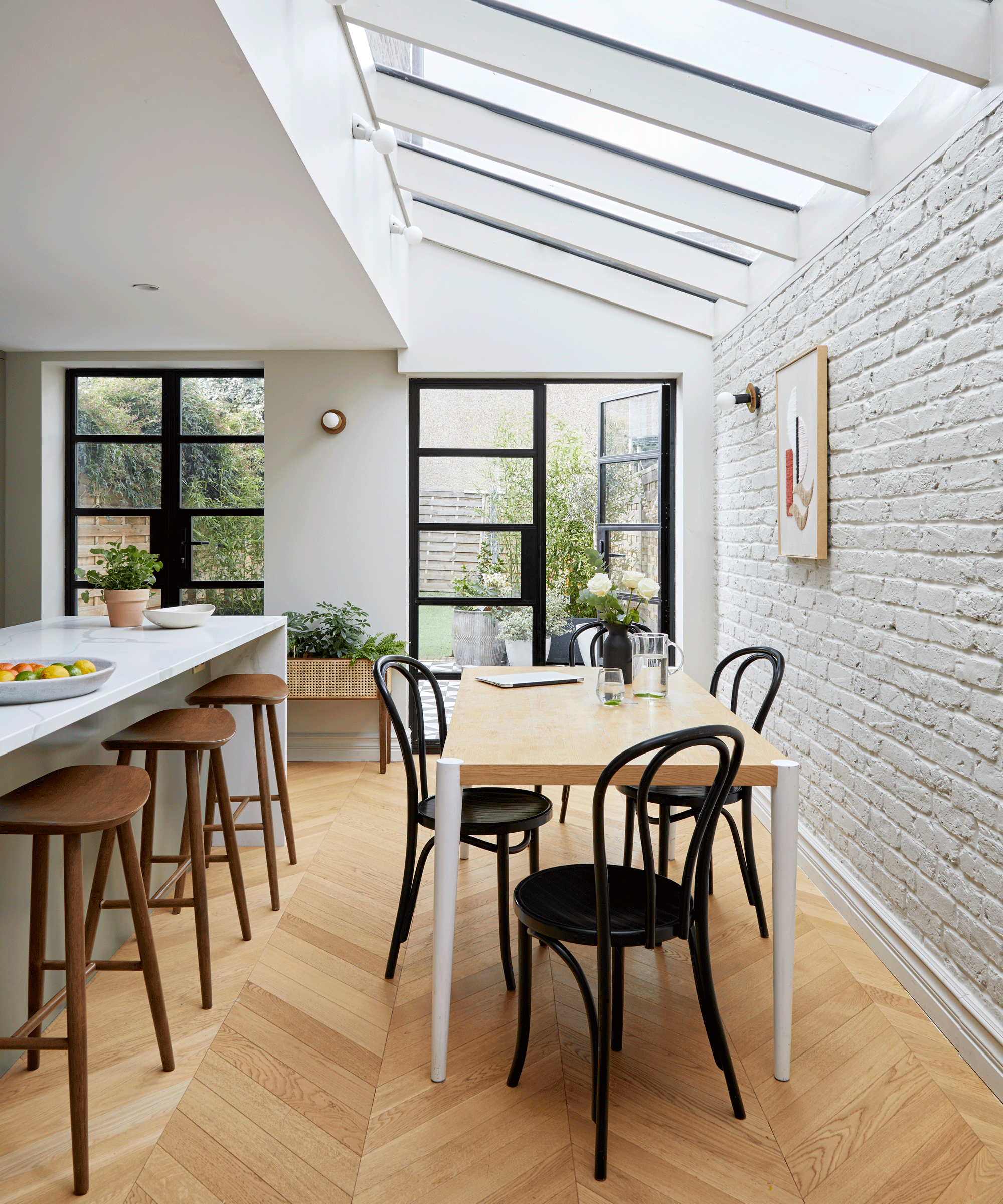 kitchen extension with crittall doors