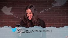 Liv Tyler reads a "Mean Tweet" for Jimmy Kimmel