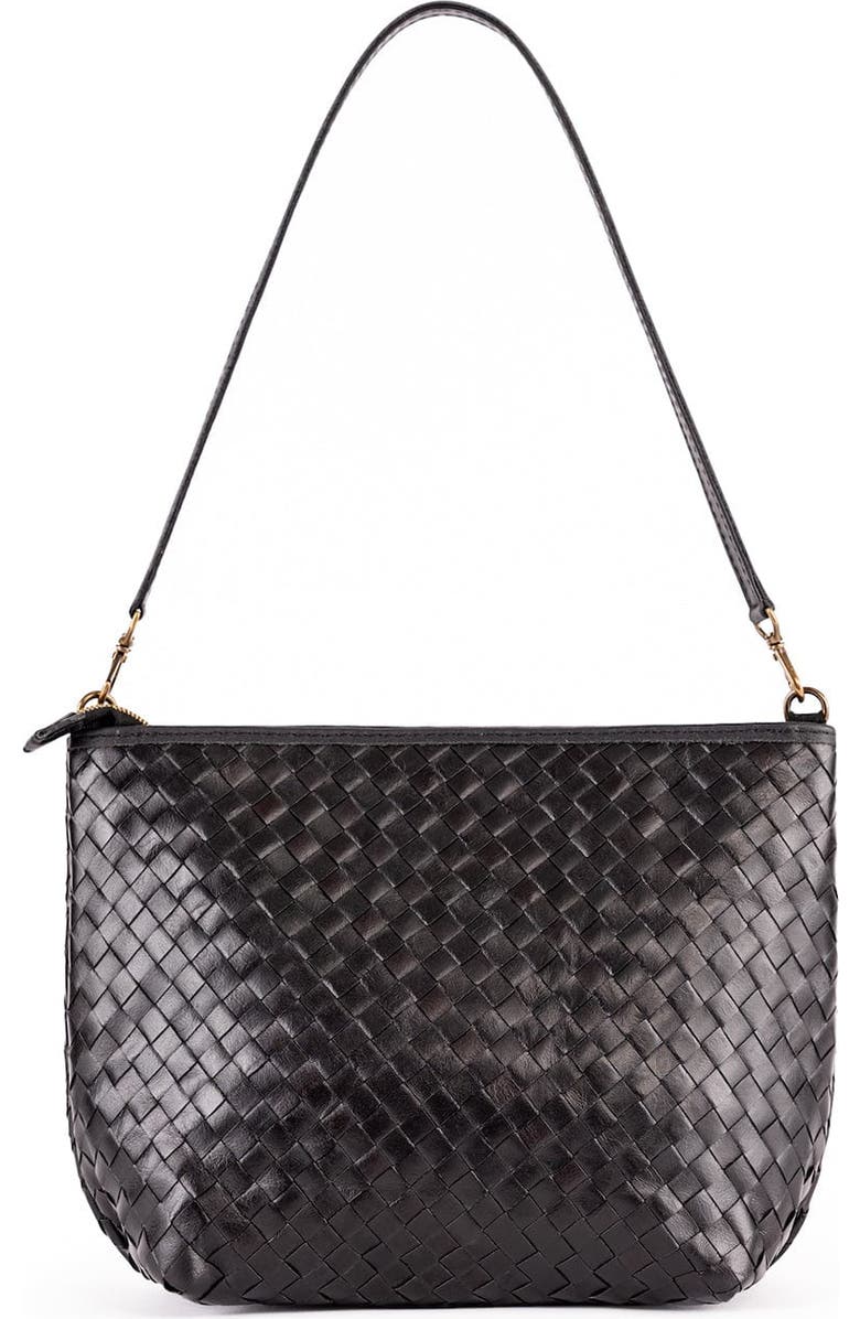 Woven Leather Shoulder Bag