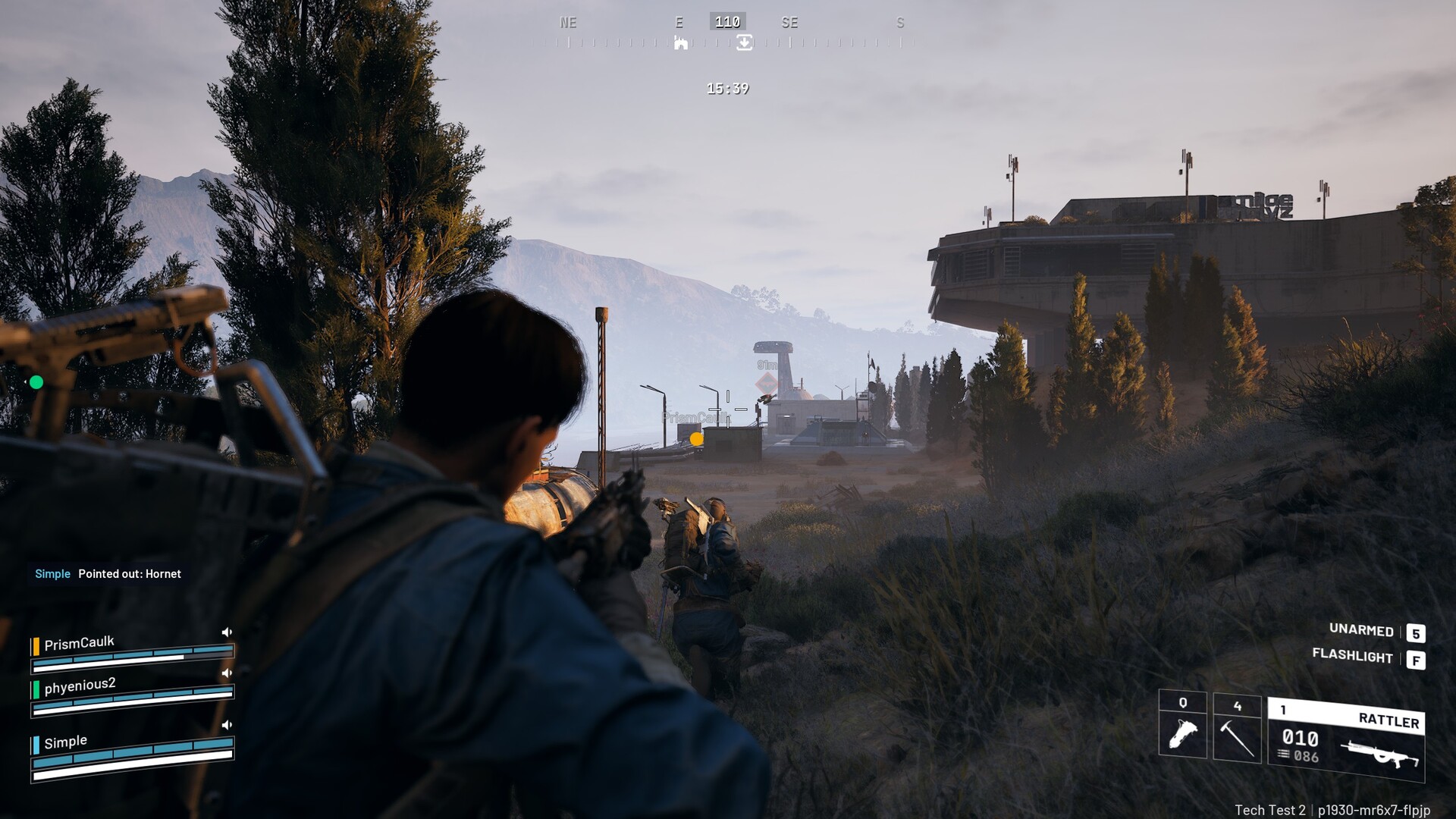 ARC Raiders screenshot of player aiming outside.