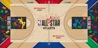 NBA-HBCU All-Star Game Court