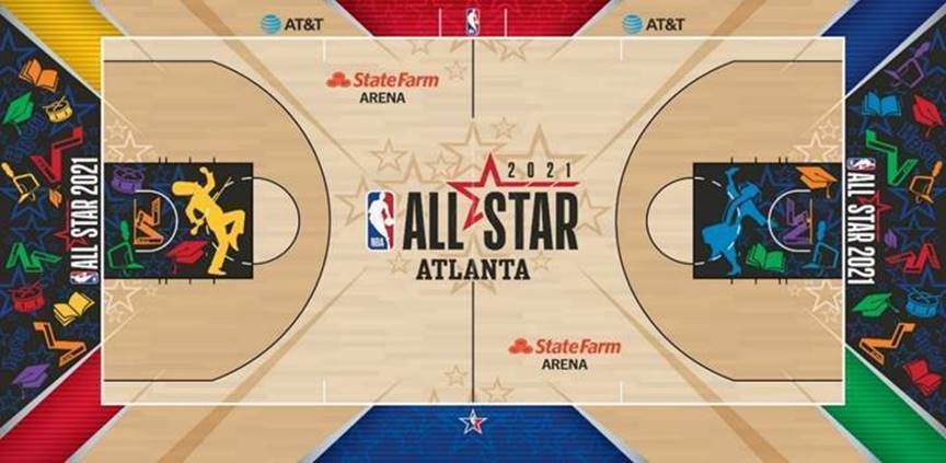 NBA-HBCU All-Star Game Court