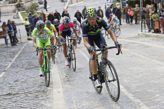 Alejandro Valverde (Movistar) goes on the attack