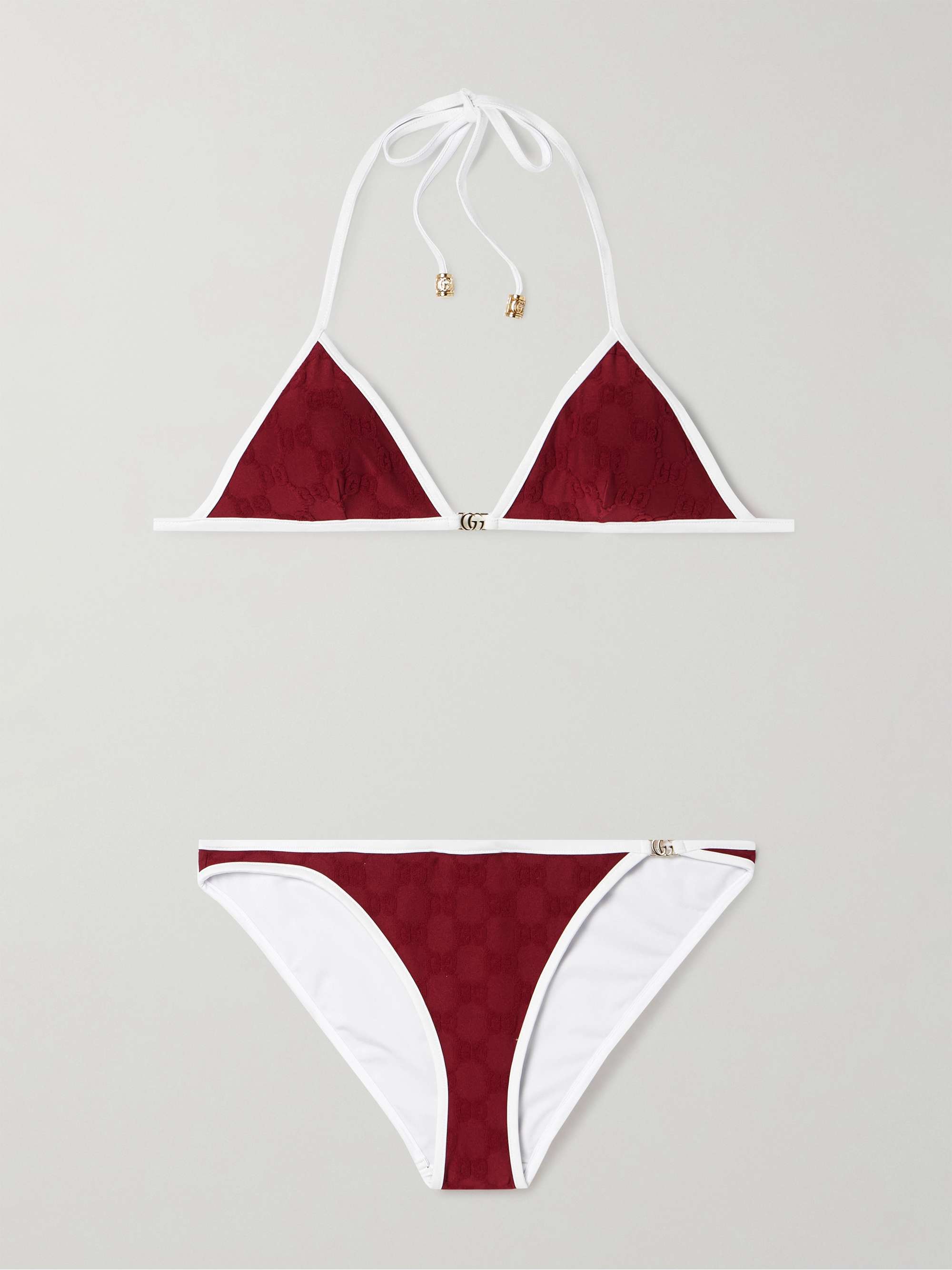 Embellished Flocked Bikini