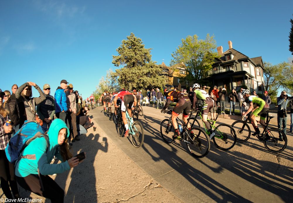 Riders take on the head wall with a blistering pace