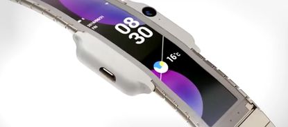 A wearable smartphone.