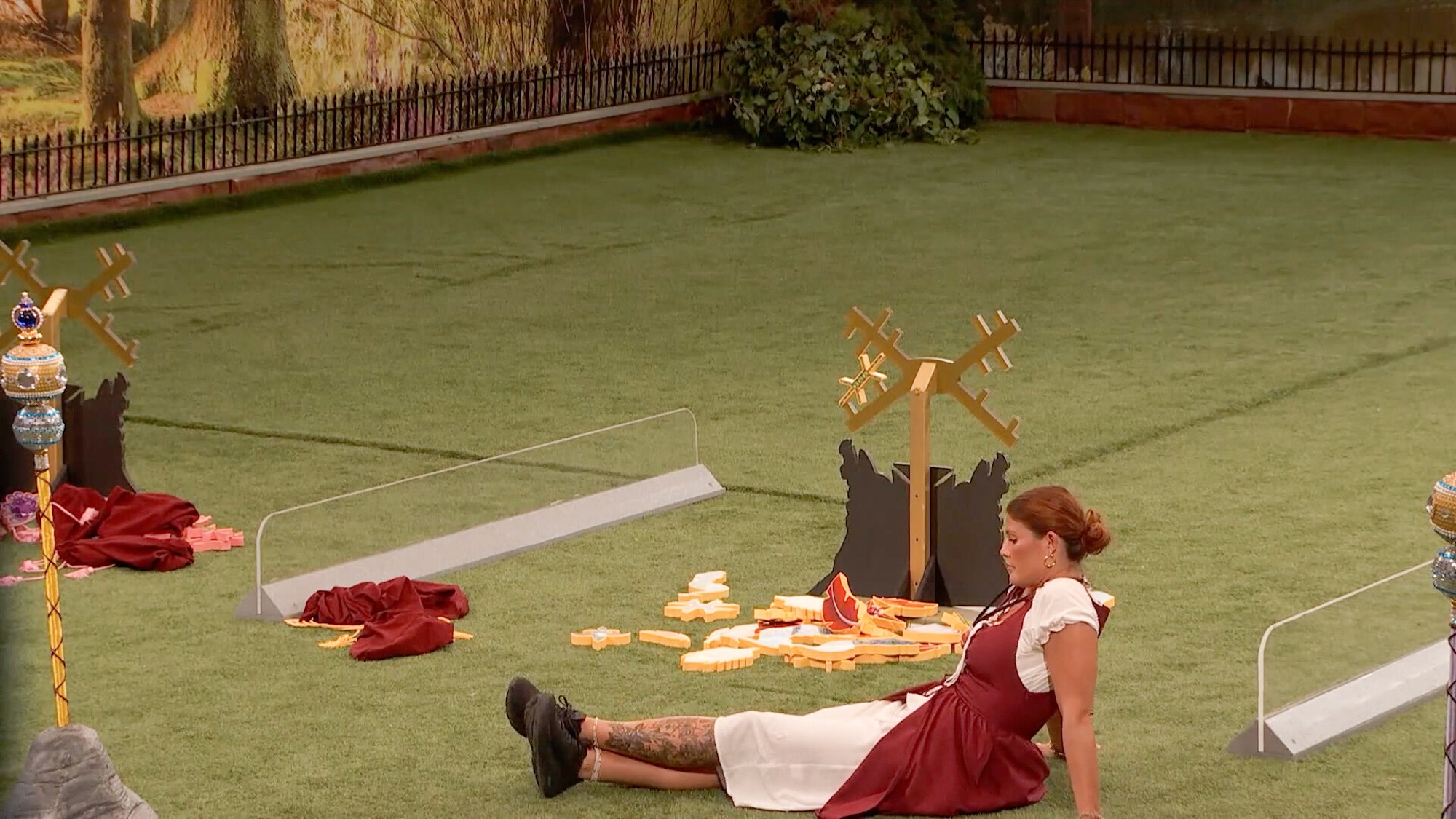 Haley sitting on the grass outside in Big Brother Season 28