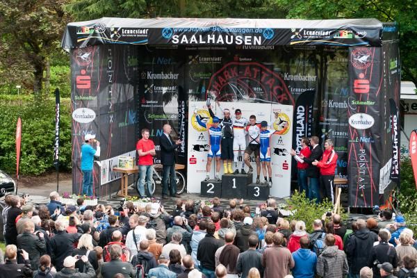 Elite men's podium