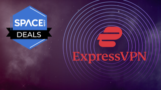 Space.com deals logo with ExpressVPN logo