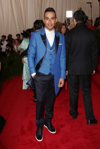 Lewis Hamilton At The Met Gala 2015