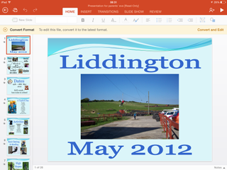 making a powerpoint presentation on ipad