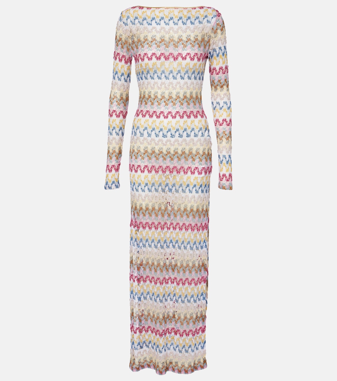 Striped Crochet Maxi Dress