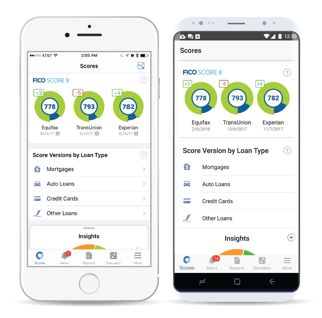 MyFICO interface